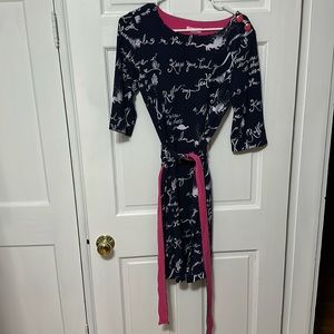 Lilly Pulitzer Jonah stretch dress navy hot pink